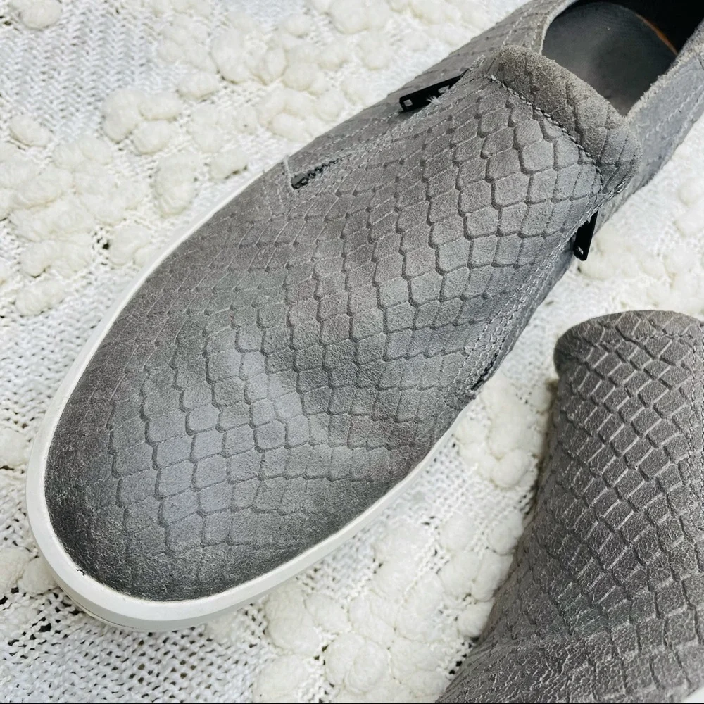 Timberland Sneakers Women's Size Slip On Gray Leather‎ Platform